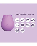 Cosmopolitan X plusOne Rose to the Top Vibe showcasing 10 vibration modes in a rose-shaped design.