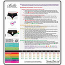 Size and measurement guide for SpareParts Bella Cleavage Booty Short Harness Black Size XS.