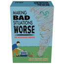 Making Bad Situations Worse Card Game box with humorous artwork, perfect for adults' game night.
