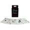 Strip Poker card game featuring humorous illustrations of strippers, playful design, and plastic-coated cards.
