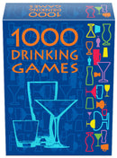 1000 Drinking Games Adults party game box featuring colorful drink illustrations and bold title design.