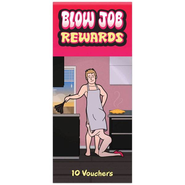 Blow Job Rewards: 10 humorous vouchers for fun and playful motivation in household tasks.