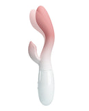 Pretty Love Brighty Vibrator Pink Ombre designed for dual-action G-spot and clitoral stimulation.