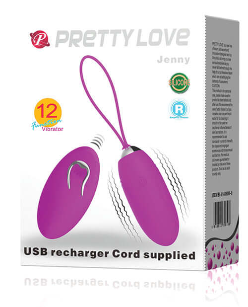 PRETTY LOVE JENNY REMOTE CONTROL BULLET VIBRATOR PURPLE-1