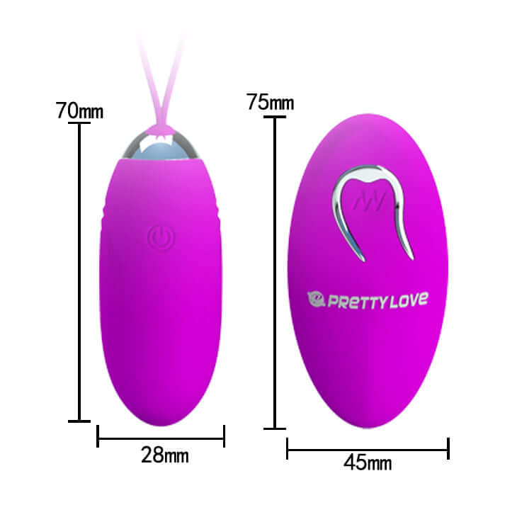 PRETTY LOVE JENNY REMOTE CONTROL BULLET VIBRATOR PURPLE-5