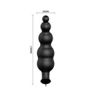 PRETTY LOVE VIBRATING BEAD BUTT PLUG BLACK-1
