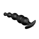PRETTY LOVE VIBRATING BEAD BUTT PLUG BLACK-3