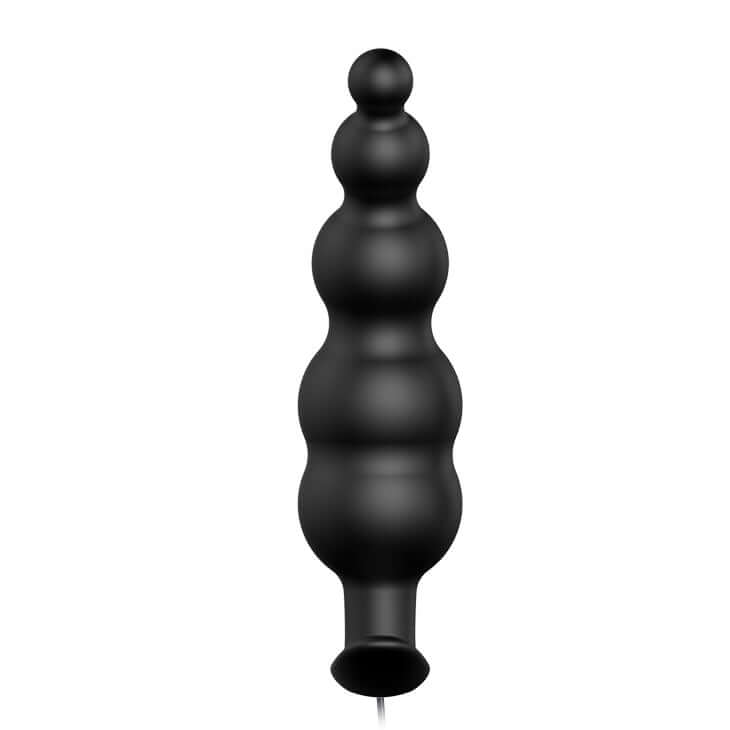 PRETTY LOVE VIBRATING BEAD BUTT PLUG BLACK-4