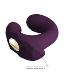 Pretty Love Billy Vibrating Dual Stimulator Purple, a C-shaped couples' vibrator with USB rechargeable design.