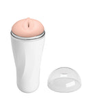 Crazy Bull Trish Masturbator Ivory with lifelike vaginal opening and protective hard-shell case.