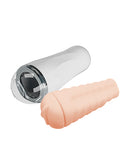 Crazy Bull Trish Masturbator Ivory with a lifelike sleeve and protective hard-shell case.