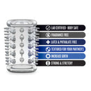 Stay Hard Cock Sleeve 03 Clear - stretchy enhancement sleeve with texture and sensations, body safe and lab certified.