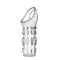 Clear performance studded penis sleeve designed for enhanced pleasure and thicker sensation during intimacy.