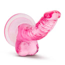 Naturally Yours 4 Inches Mini Cock Realistic Dildo Pink showcases a lifelike design with a sensual pink finish.