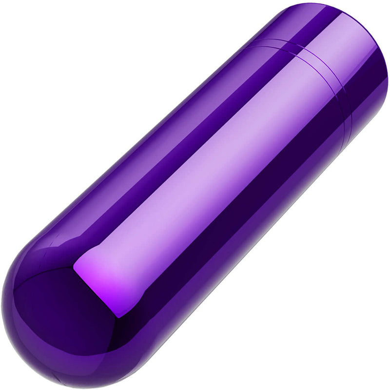Kool Vibes Rechargeable Mini Bullet Vibrator in Grape - Compact, portable, and powerful with 10 vibration modes for elevated pleasure sessions.