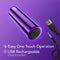 Kool Vibes Rechargeable Mini Bullet Vibrator in grape color with USB charging cord and easy one-touch operation.