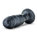 Jet Bruiser Carbon Metallic Black Butt Plug showcasing its smooth design and sleek metallic finish.