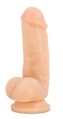 Coverboy Mr Fix it Dildo with Balls 7 inch Vanilla realistic dildo with a thick shaft and lifelike texture