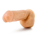 Blush Novelties Hung Rider Trigger Dong - Beige, 8.5-inch realistic dildo with ultra-thick manhood for intense pleasure.