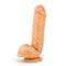 Blush Novelties Hung Rider Trigger Dong - 8.5-Inch Realistic Dildo in Beige with Ultra-Thick Shaft and Suction Base