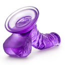 B Yours Sweet N Hard 8 Purple Realistic Dildo featuring a lifelike design and suction base for versatile use.