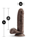 Loverboy Pierre The Chef Chocolate Brown Dildo with dimensions of 7 inches total and 5.5 inches insertable.