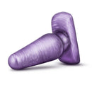 B Yours Medium Cosmic Butt Plug in a swirly purple color, designed for comfortable anal exploration.