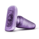 B Yours Medium Cosmic Butt Plug in purple with a swirling cosmic design, perfect for anal exploration and comfort.