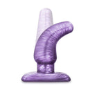 B Yours Medium Cosmic Butt Plug showcasing a swirly purple cosmic pattern, designed for comfort and control.