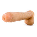 Hung Rider Bruno Large Dildo Beige showing detailed texture and realistic design for versatile use.