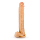 Hung Rider Bruno Large Dildo Beige displayed showcasing its realistic details and impressive size.