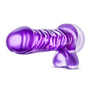 B Yours Basic 8 Purple Magnum Dong realistic dildo in purple with lifelike details and attached balls