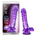 B Yours Basic 8 Purple Magnum Dong in purple packaging, featuring realistic details and suction cup base.