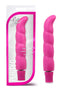 Luxe Purity G Pink Vibrator with smooth satin finish and ergonomic G-spot curve in packaging and standalone view.
