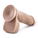 Au Naturel 8 inches Sensa Feel Dildo Brown with realistic design and dual-density construction.