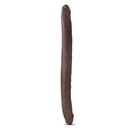 Dr Skin 16 inches Double Dildo Chocolate Brown, extra-long and designed for versatility and realistic feel.