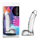 Naturally Yours Ding Dong Realistic Dildo Clear in packaging, showcasing clear design and realistic shape.