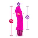 Luxe Marco Pink Realistic Vibrator dimensions: 7.75in total length, 5.75in insertable length, 2in width.