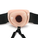Dr Skin 6 Inches Hollow Strap On Beige showing lifelike design and soft skin-like texture.
