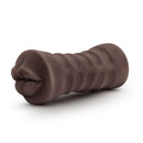 Hot Chocolate Renee Brown Vibrating Mouth Stroker with soft textured sleeve for enhanced stimulation.
