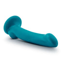 Temptasia Reina Teal Blue G-Spot Dildo designed for targeted stimulation with a smooth, curved shaft.