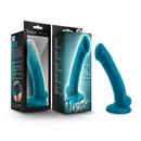 Temptasia Reina Teal Blue G-Spot Dildo in packaging, designed for G-spot and prostate stimulation.
