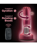 Blush Anal Adventures Matrix Atomic Plug Martian Wine features 5 speeds of gyration and rotating beads for enhanced pleasure.