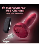 Blush Anal Adventures Matrix Atomic Plug Martian Wine with Magna Charge USB charging for both plug and remote.