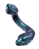 Blush Temptasia Twin Python Double Headed Snake Dildo on a white background, showcasing its fantasy-inspired design.