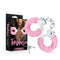 Temptasia Beginner Cuffs Pink with Faux Fur Lining and Adjustable Design, Perfect for Comfort in BDSM Play