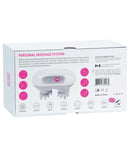 Swan Personal Massage System Body Massager White box displaying features and ergonomic design for full-body massage.