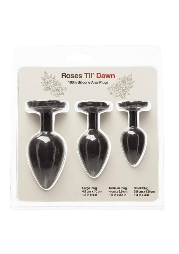 ROSES TIL DAWN SILICONE ANAL PLUG KIT-0