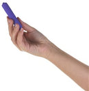 Power Bullet 3.5 Inch Extended Breeze 3 Speed Bullet Purple held in hand for targeted vibrations and versatility.