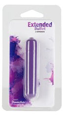 Power Bullet 3.5 Inch Extended Breeze 3 Speed Bullet Purple packaged for targeted vibrations and versatile play.
